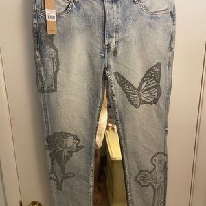 Ksubi Chitch Kut Out 38 Skinny Jeans Brand New With Tags